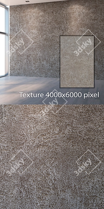 Title: Seamless 4K Plaster Texture 3D model image 2