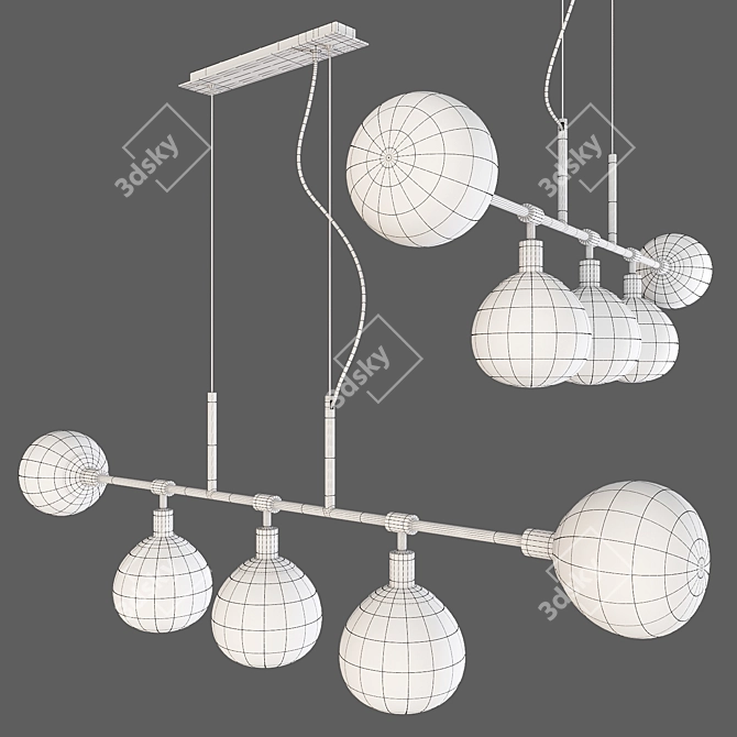 Maytoni Erich Pendant Lamp (MOD221-PL-05-G) 3D model image 2