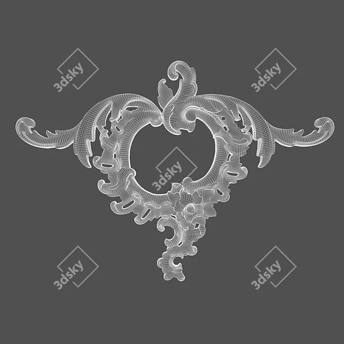 RODECOR 01005RC: Elegant Decorative Cover Plate 3D model image 3