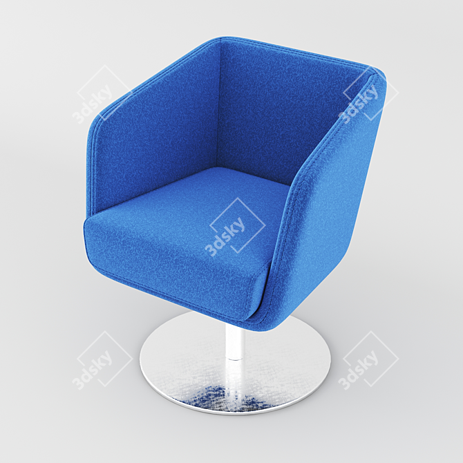 Shelly Softline Modern Lounge Chair 3D model image 1