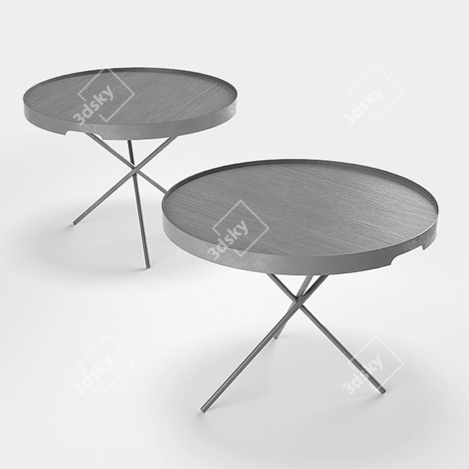 Elegant Flip Paola Lenti Stool 3D model image 1