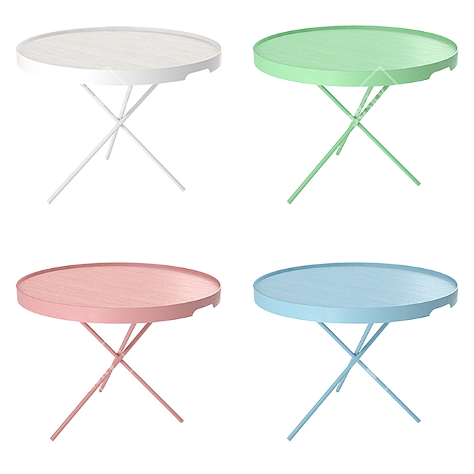 Elegant Flip Paola Lenti Stool 3D model image 2