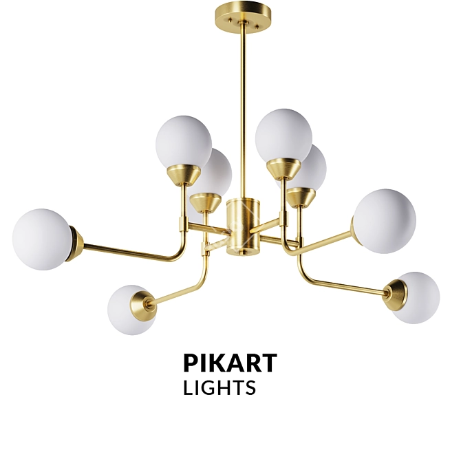 Modern Art Lamp: Pikartlights 6272 3D model image 1