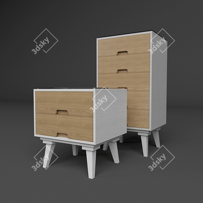 TAHA 03 Furniture Set: Pack of 3 3D model image 1