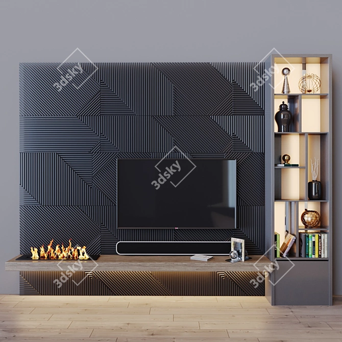 Modern TV Set - 15-inch Ultra HD 3D model image 1