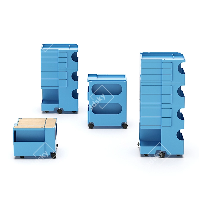 Versatile Boby Storage Trolley 3D model image 1