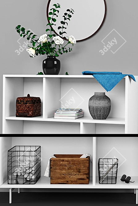 Scandi Style Decor Set 3D model image 1