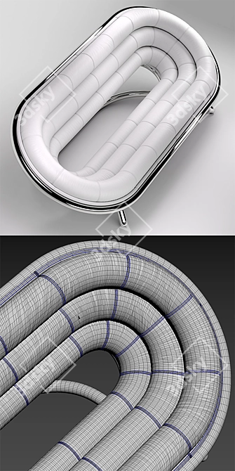 Elegant Swing Sofa  Riluc 3D model image 3