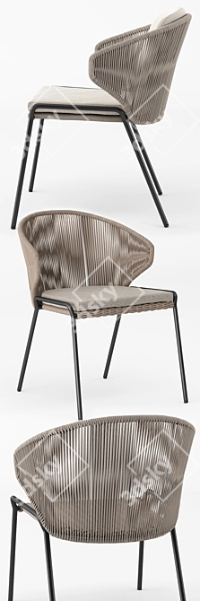 Modern Outdoor Chair: Manutti Radius 3D model image 6