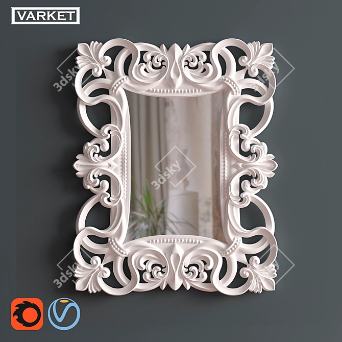 Classico Mirror: Classic Elegance for Your Home 3D model image 1
