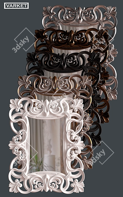 Classico Mirror: Classic Elegance for Your Home 3D model image 2