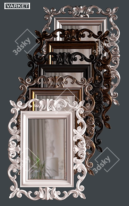 Riflesso Wall Mirror - Elegant and Stylish 3D model image 2