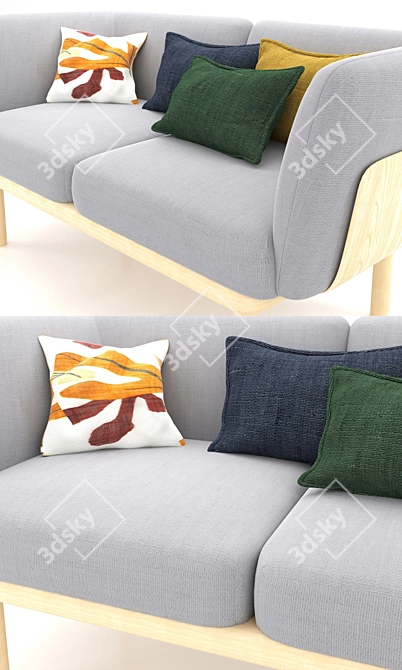 Modular Alki EGON 2 Sofa: Versatile Design 3D model image 2