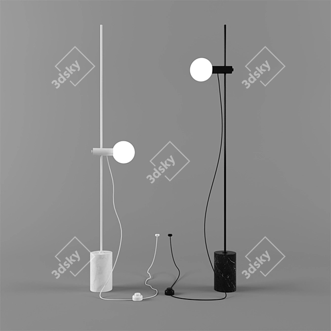 Revolve: Modern Floor Lamp by Bolia 3D model image 1