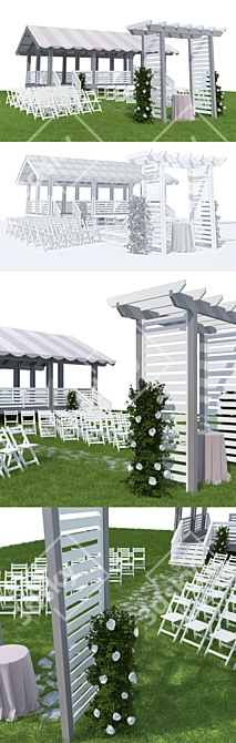 Wedding Dream Arch & Terrace 3D model image 2