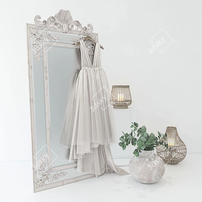 Elegant Wedding Set: Blinn, Phong, or Ward Materials 3D model image 1