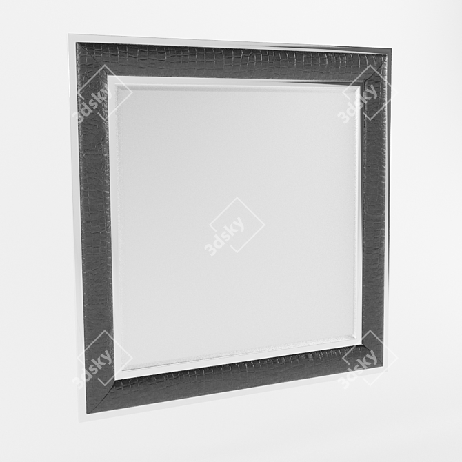 Elegant Croco Mirror - Luxurious Reflection 3D model image 1
