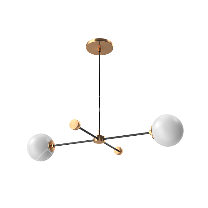 Elegant Laskasas Suspension Lamp 3D model image 1