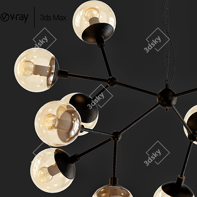 Crystal Lux Pendant Light | Modern and Elegant Lighting 3D model image 2