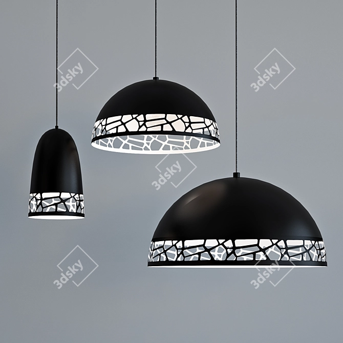 Modern Eglo SAVIGNANO Lighting Set 3D model image 1