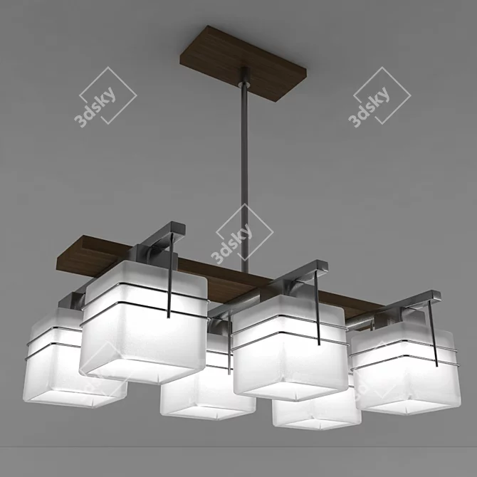 Elegant Luminex Klip Chandelier 3D model image 1