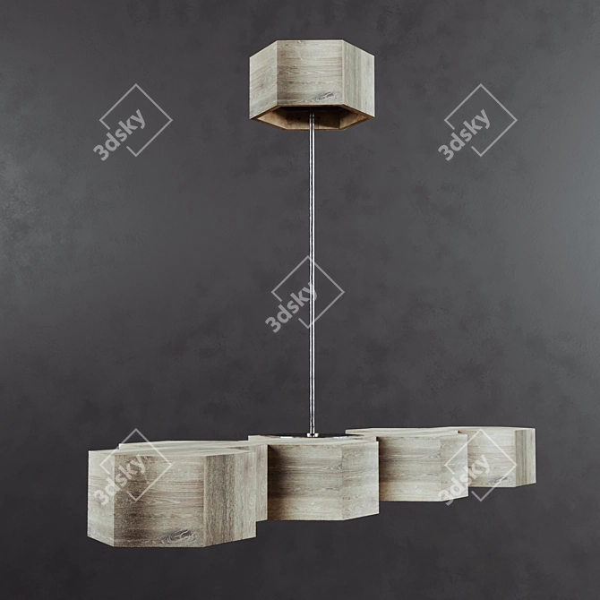 Modular Ceiling Light Fixture 3D model image 3