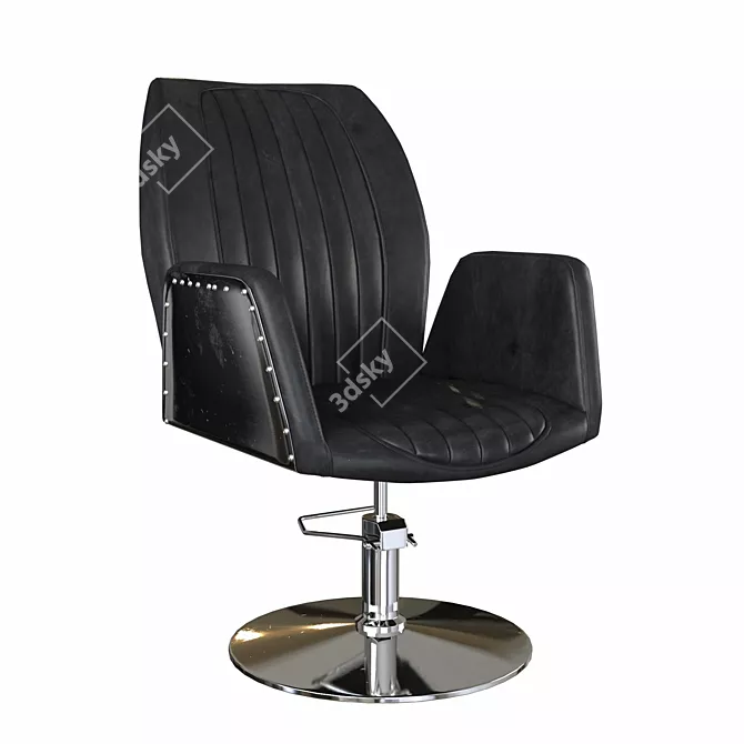 Luxury Barber Chair "Infinity" by Velmi 3D model image 1