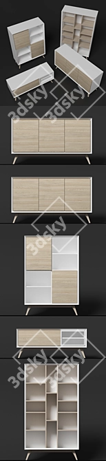 La Forma Quatre Furniture Set 3D model image 3