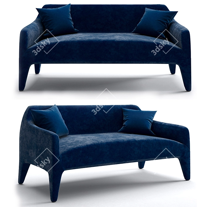 Jardan Lab Kelly Sofa: Modern Luxury Seating 3D model image 1