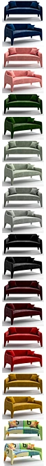Jardan Lab Kelly Sofa: Modern Luxury Seating 3D model image 2