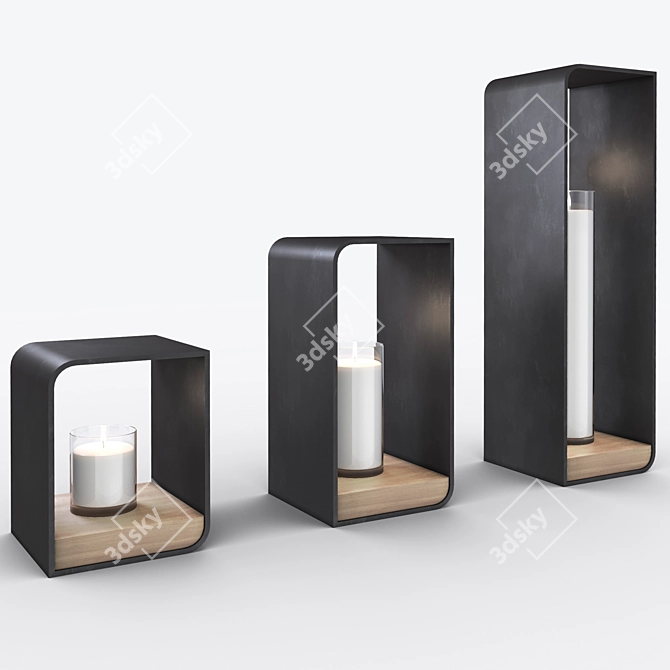 Manutti Flame Candle Holder 3D model image 1