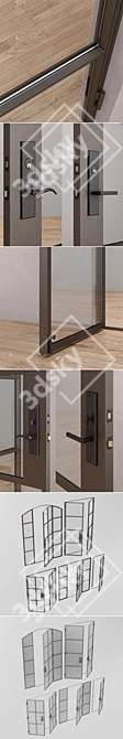 Sleek Steel Doors: Rehme 3 3D model image 3