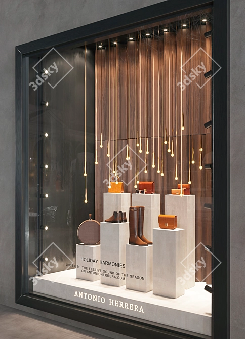 Versatile Shop Window Display 3D model image 2