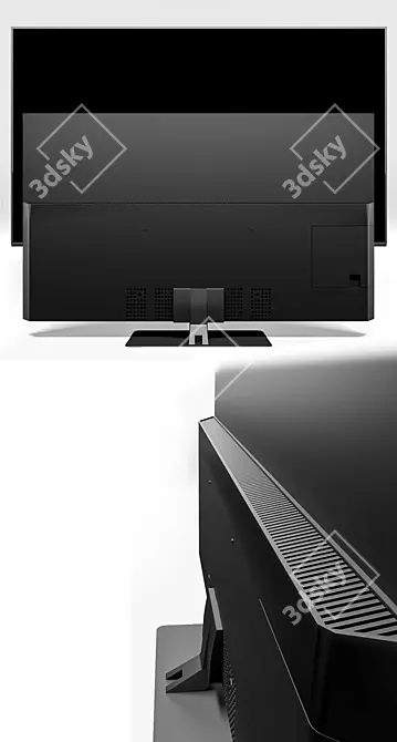 Panasonic 65" Smart TV 4K 3D model image 3