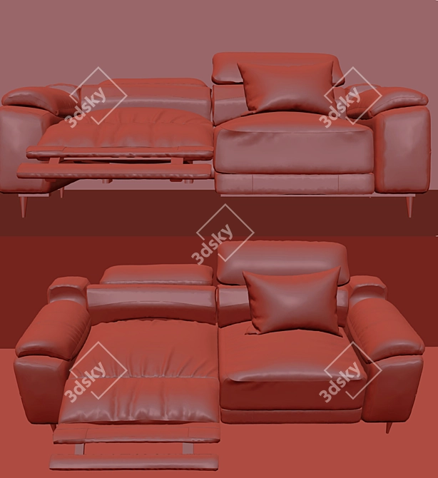 Sofalogy 2: Luxury Leather Sofa 3D model image 3