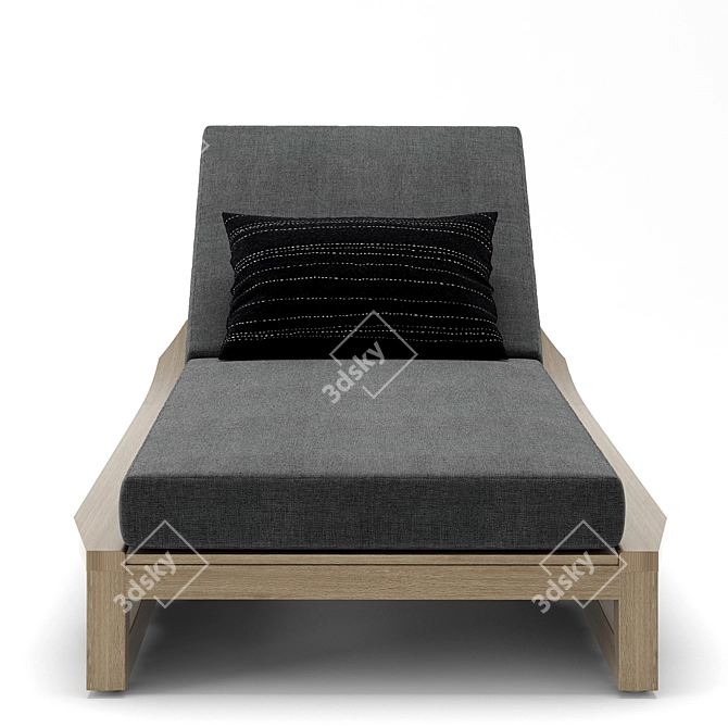 RH Outdoor Sebastian Chaise Lounge 3D model image 2