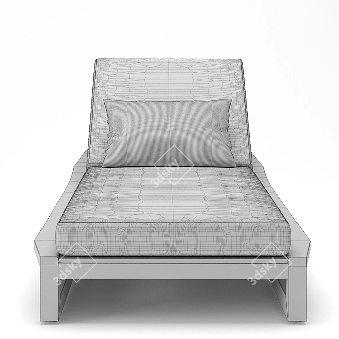 RH Outdoor Sebastian Chaise Lounge 3D model image 3