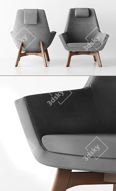 Mid-Century Dream Chair 3D model image 2