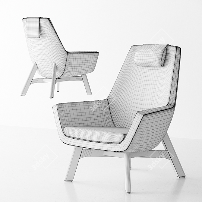 Mid-Century Dream Chair 3D model image 3