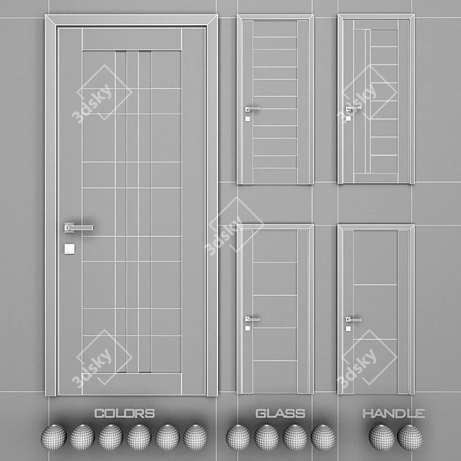 Profil Doors U: Stylish, Durable, Versatile 3D model image 3