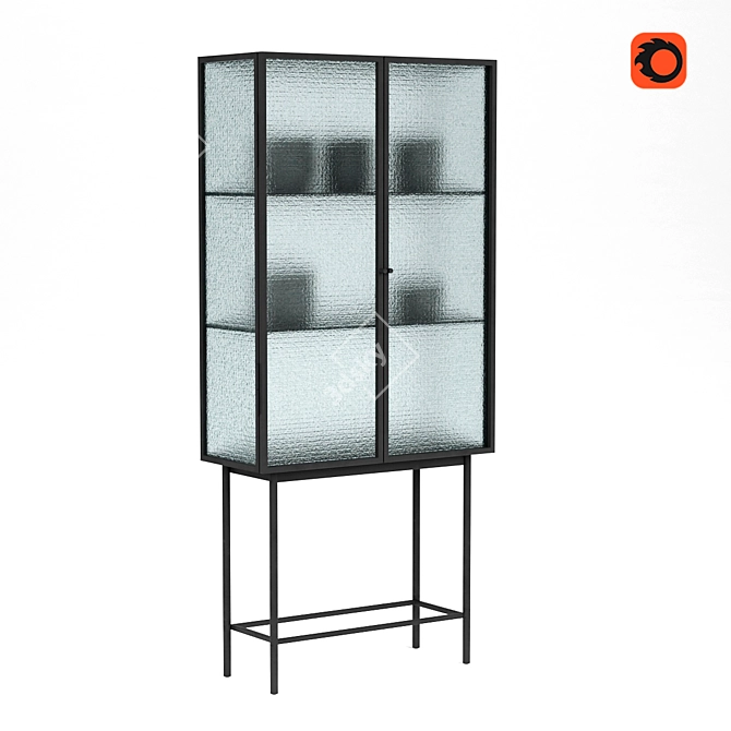 Haze Vitrine: Sleek & Modern Display 3D model image 1