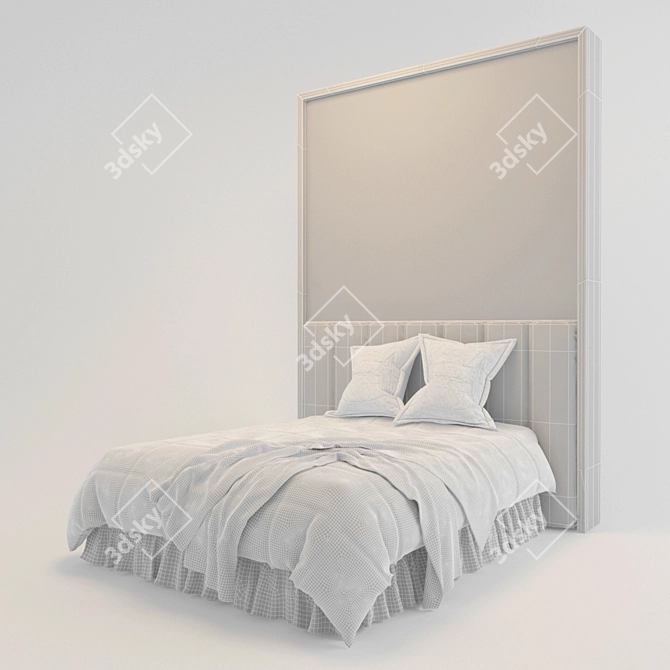 Footie Fan Bed 3D model image 3