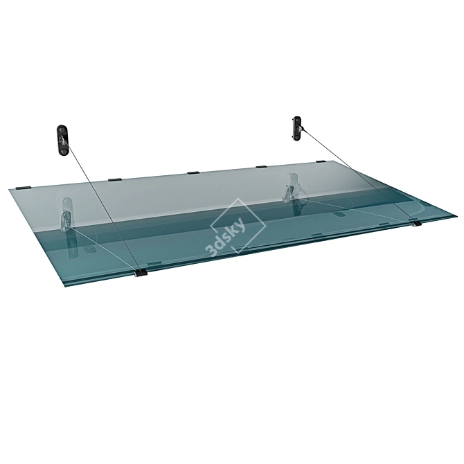 PBR Glass Canopy 3D model image 1