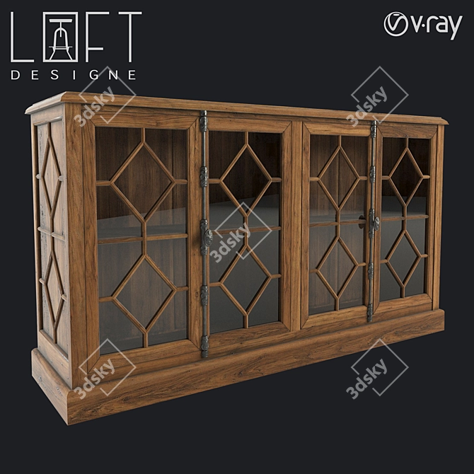 Vintage 7167 Chest with Loft Design 3D model image 1