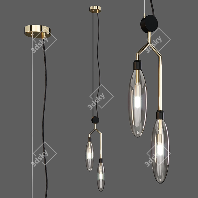 Maytoni Ventura Pendant: Modern Elegance 3D model image 1