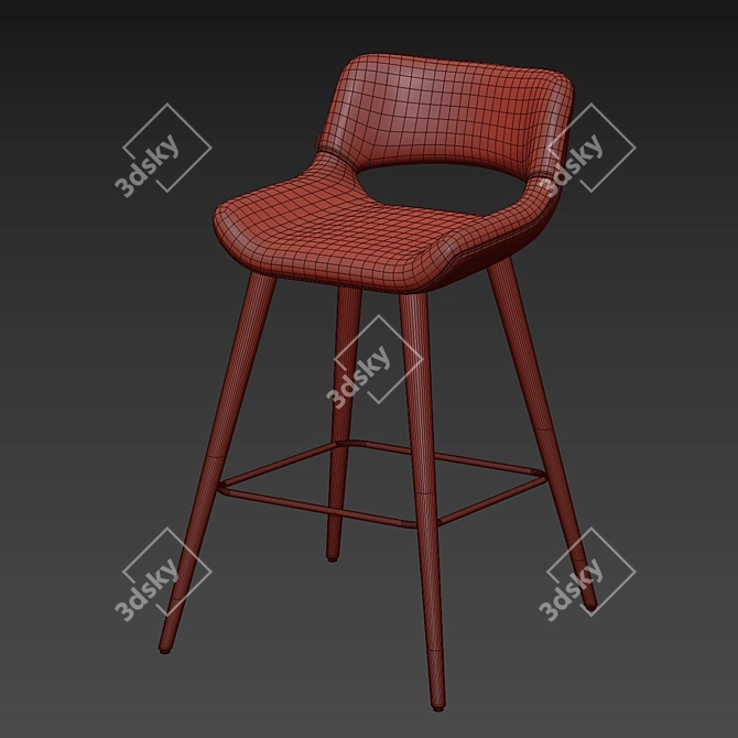 Elegant Magda-07 Chair: Italian Craftsmanship by Torre 3D model image 3