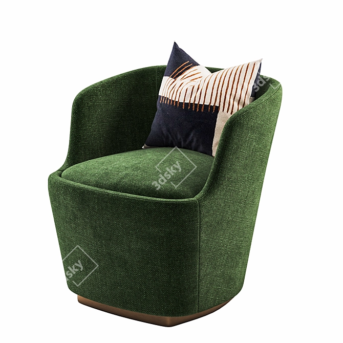 Orla Small Chair: Contemporary Elegance 3D model image 1