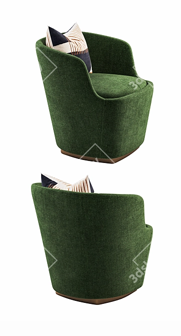 Orla Small Chair: Contemporary Elegance 3D model image 2