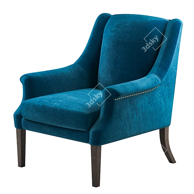 Elegant Signature Lounge Chair 3D model image 1