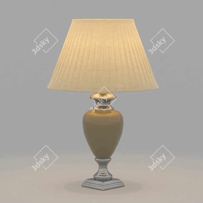 Arte Beige Fabric Table Lamp 3D model image 1